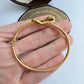 French vintage 18ct gold snake bracelet