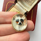 Antique 15ct gold Essex Crystal Dog Pendant
