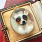 Antique 15ct gold Essex Crystal Dog Pendant