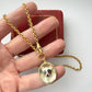 Antique 15ct gold Essex Crystal Dog Pendant