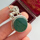 Antique silver lion fob pendant