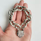 Antique silver fancy mariner link bracelet