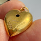 Antique 15ct gold & sapphire heart charm