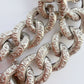 Antique decorative silver curb bracelet