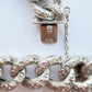 Antique decorative silver curb bracelet