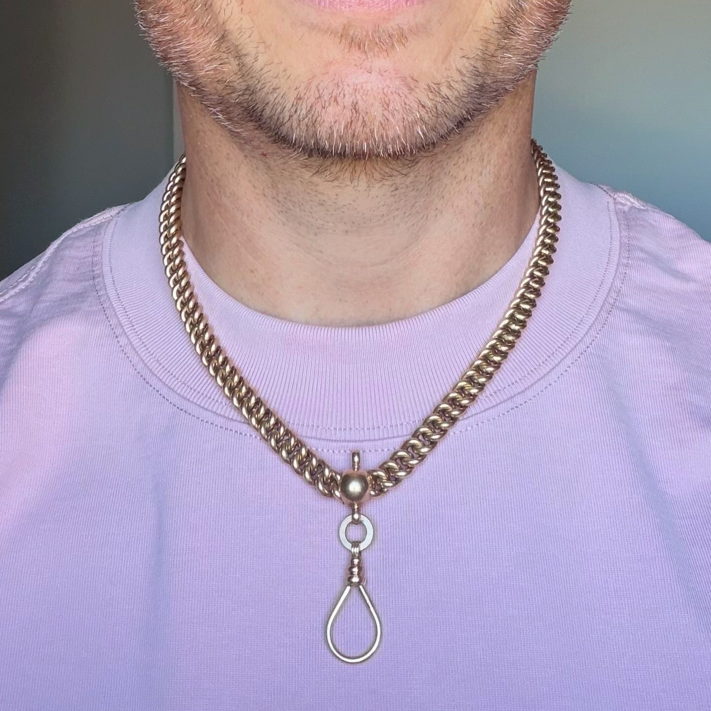 Antique Austrian 14ct gold Albert chain