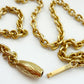 Antique 18ct gold cable link chain
