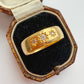 Art Deco 22ct gold starburst diamond ring
