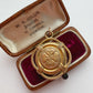Victorian gilt metal life buoy compass