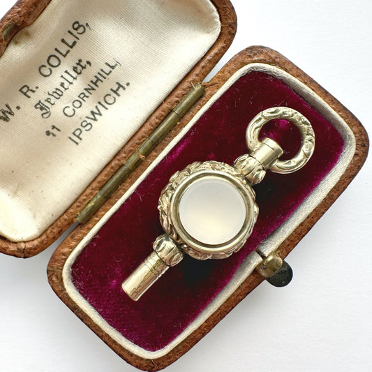 Antique 9ct gold watch key charm
