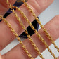 Antique 15ct gold lovers knot chain
