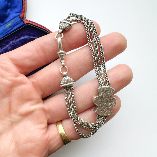 Antique silver Albertina bracelet