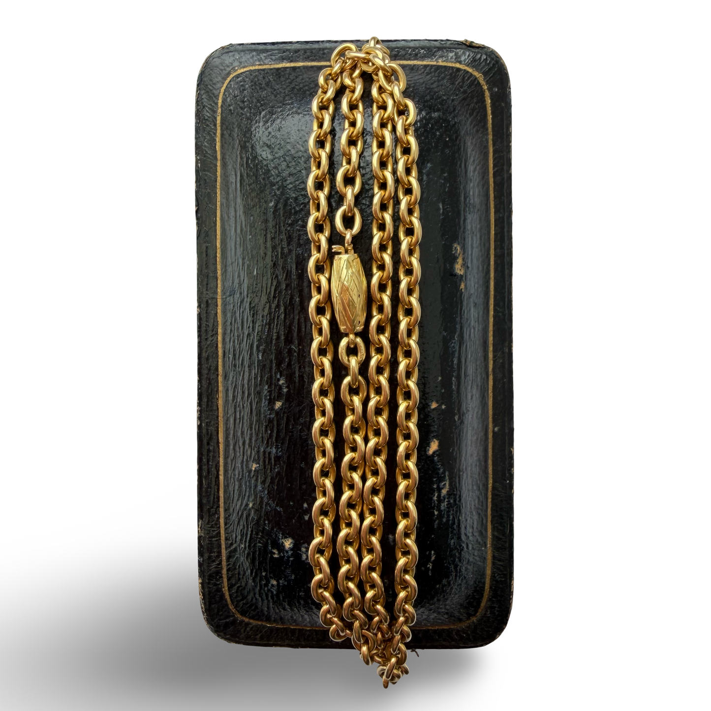 Antique 18ct gold cable link chain