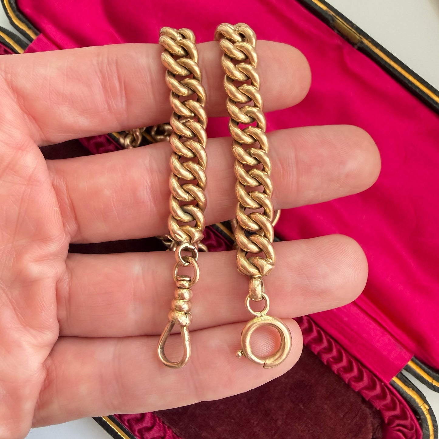 Antique Austrian 14ct gold Albert chain