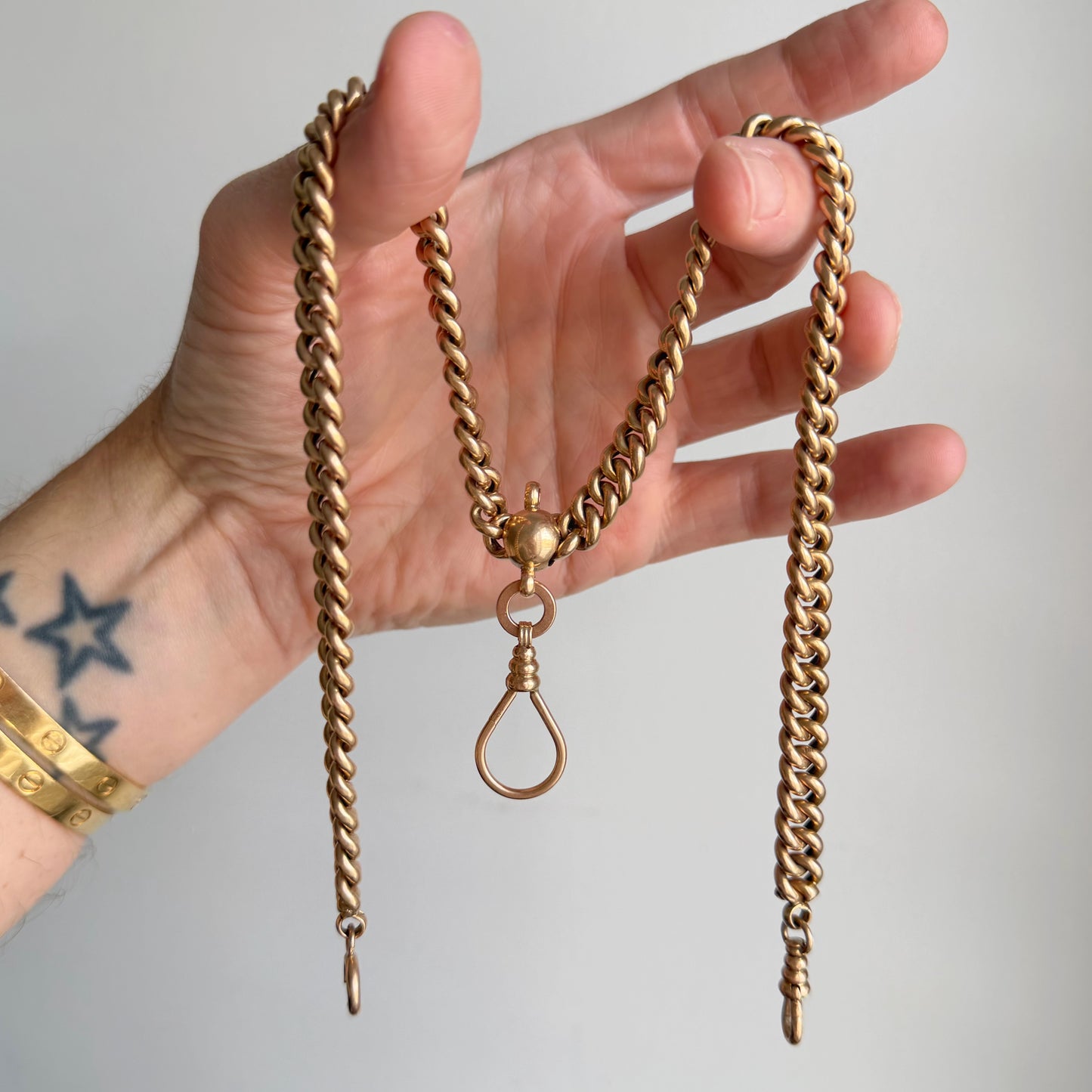 Antique Austrian 14ct gold Albert chain