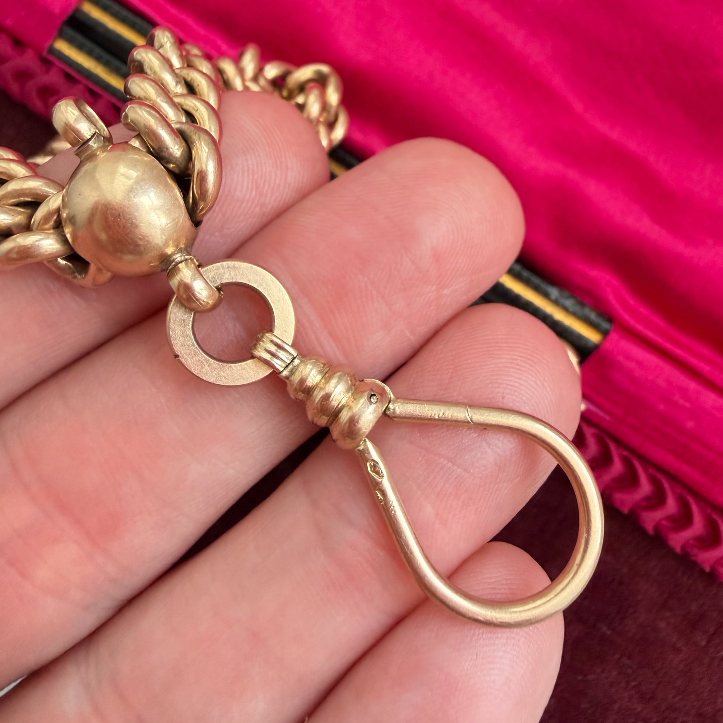 Antique Austrian 14ct gold Albert chain