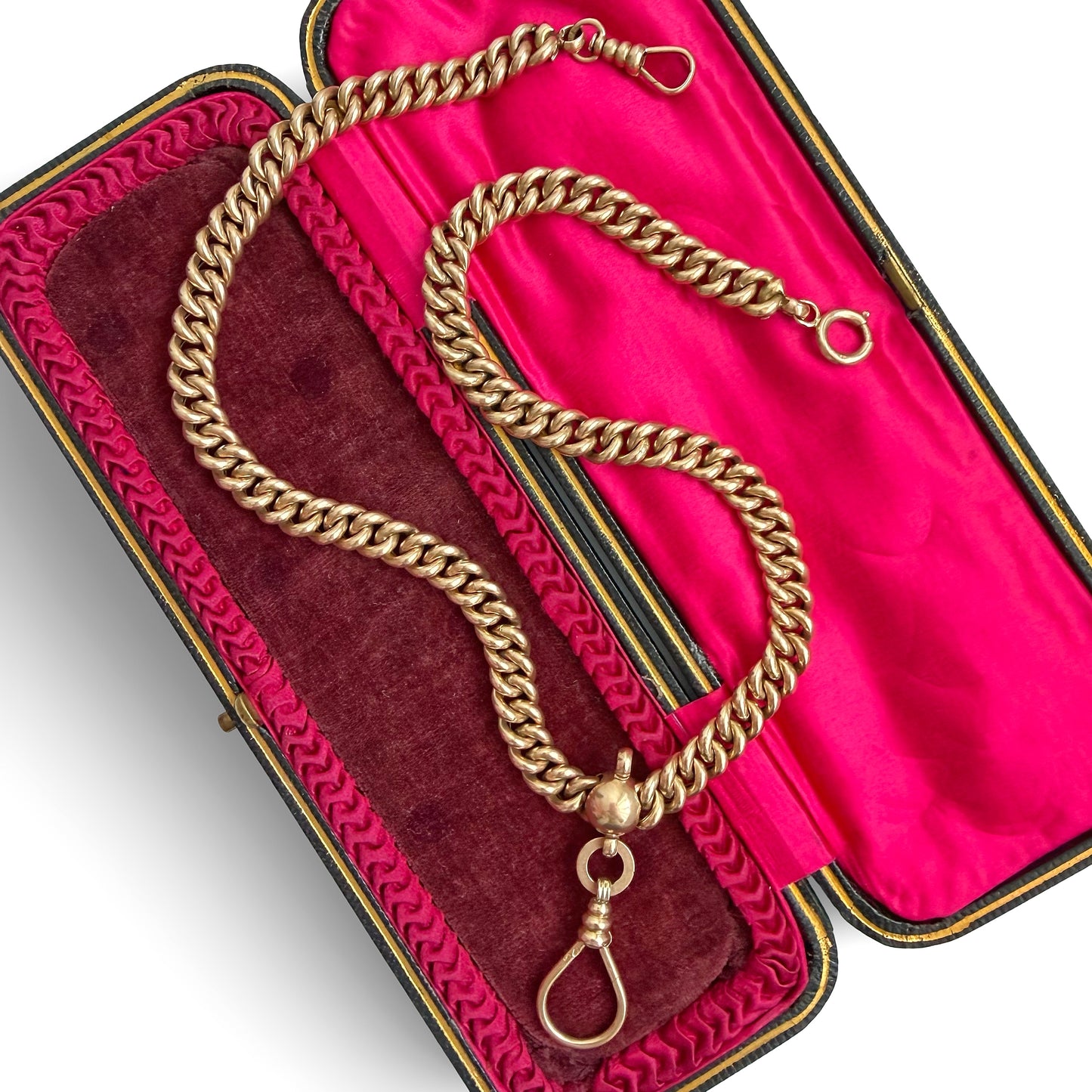 Antique Austrian 14ct gold Albert chain