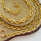 Antique 15ct gold flat cable link chain