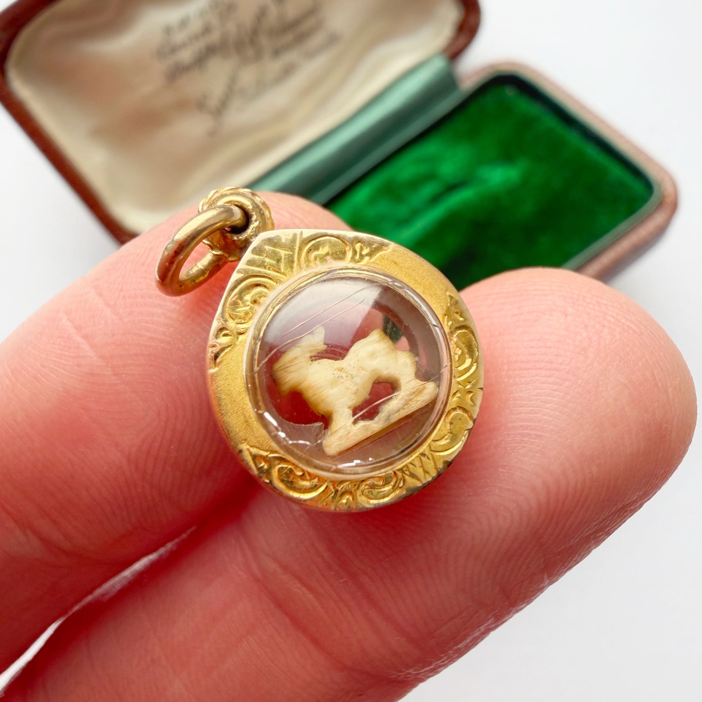 High carat amulet charm