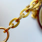 Antique 15ct gold flat cable link chain