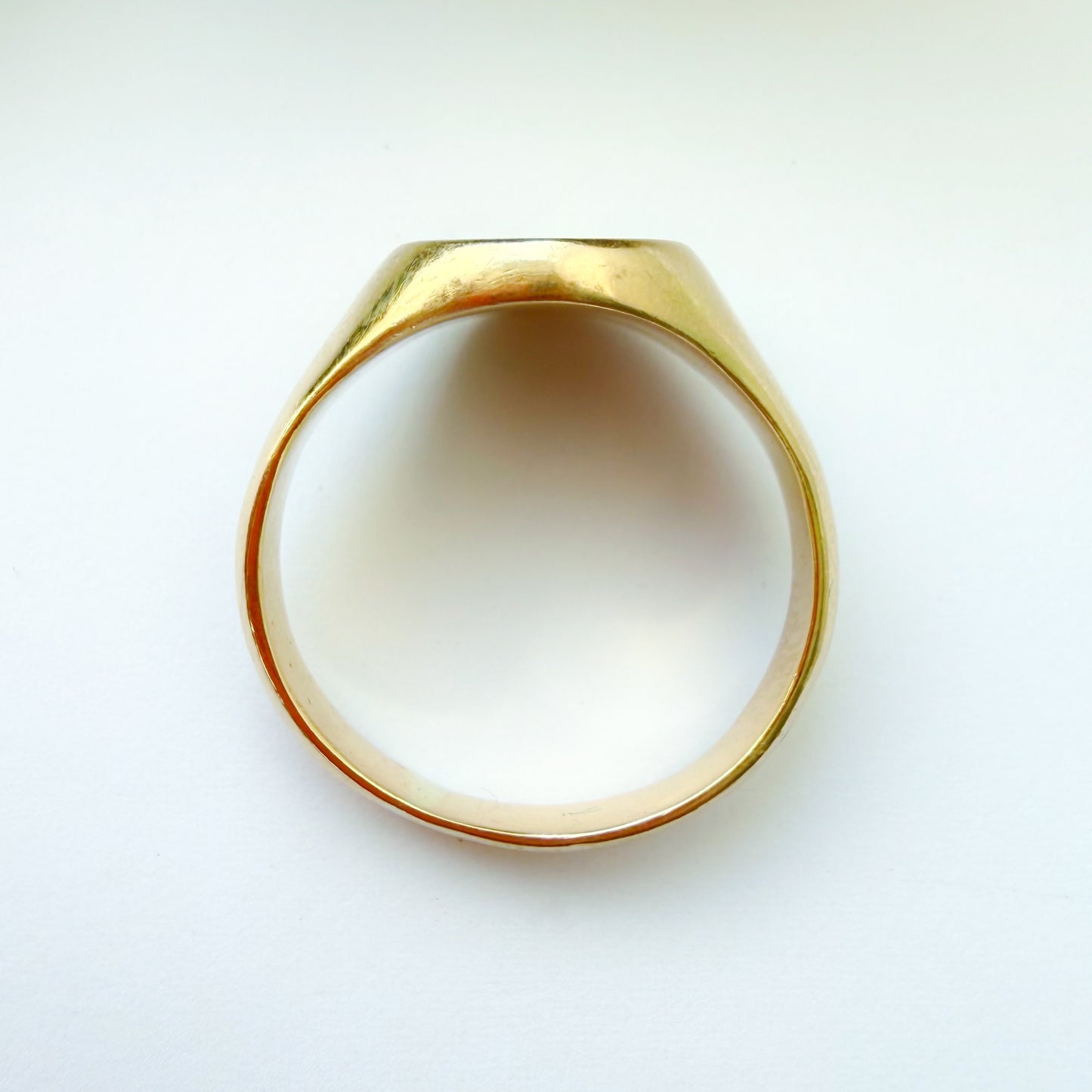 Vintage French 18ct gold signet ring