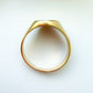 Vintage French 18ct gold signet ring