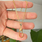 18ct gold, platinum & diamond snake dog clip