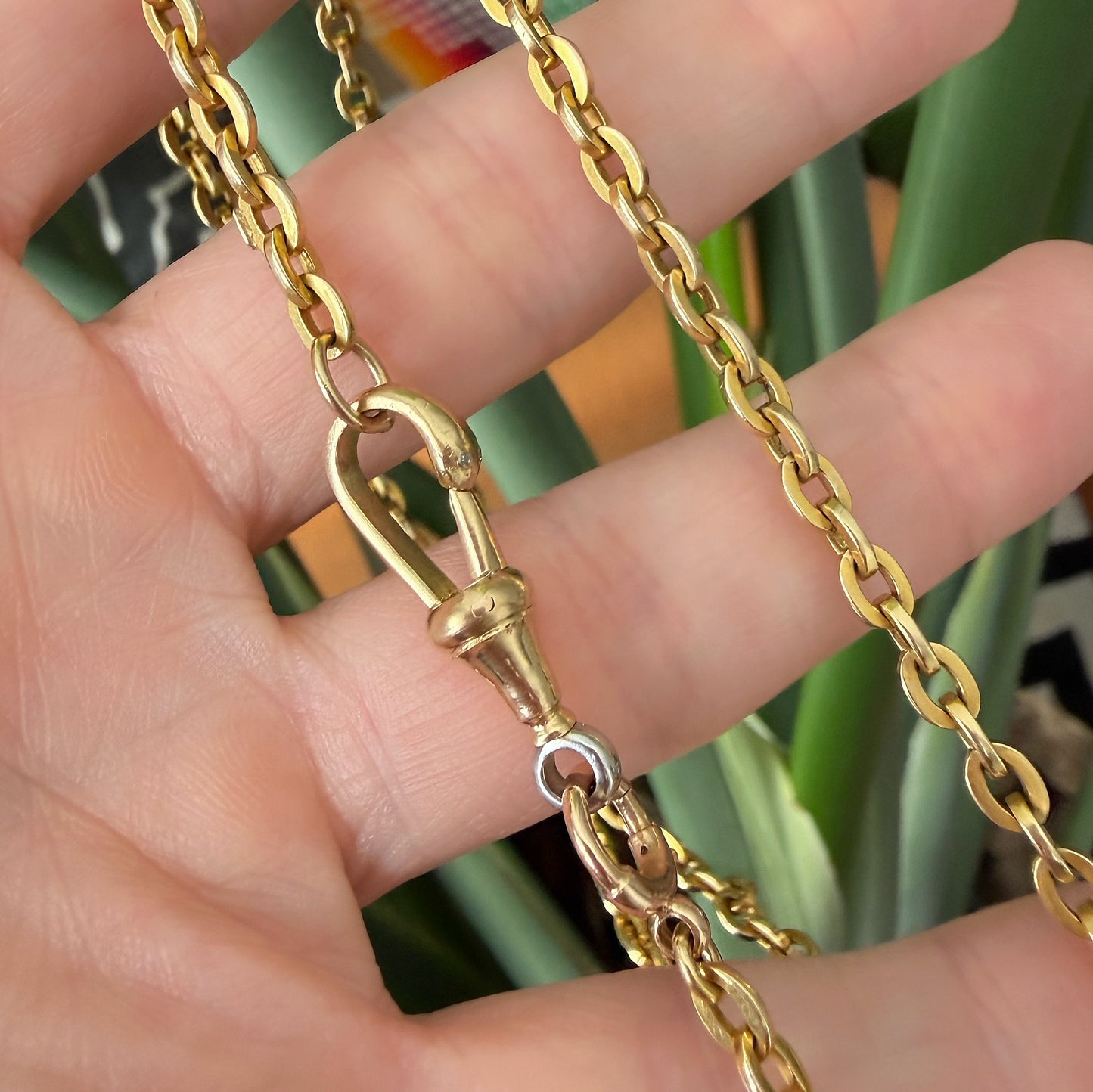 18ct gold, platinum & diamond snake dog clip