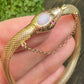 Antique 9ct gold ouroboros gold snake bracelet