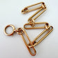 Antique 18ct gold paperclip bracelet