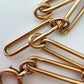 Antique 18ct gold paperclip bracelet