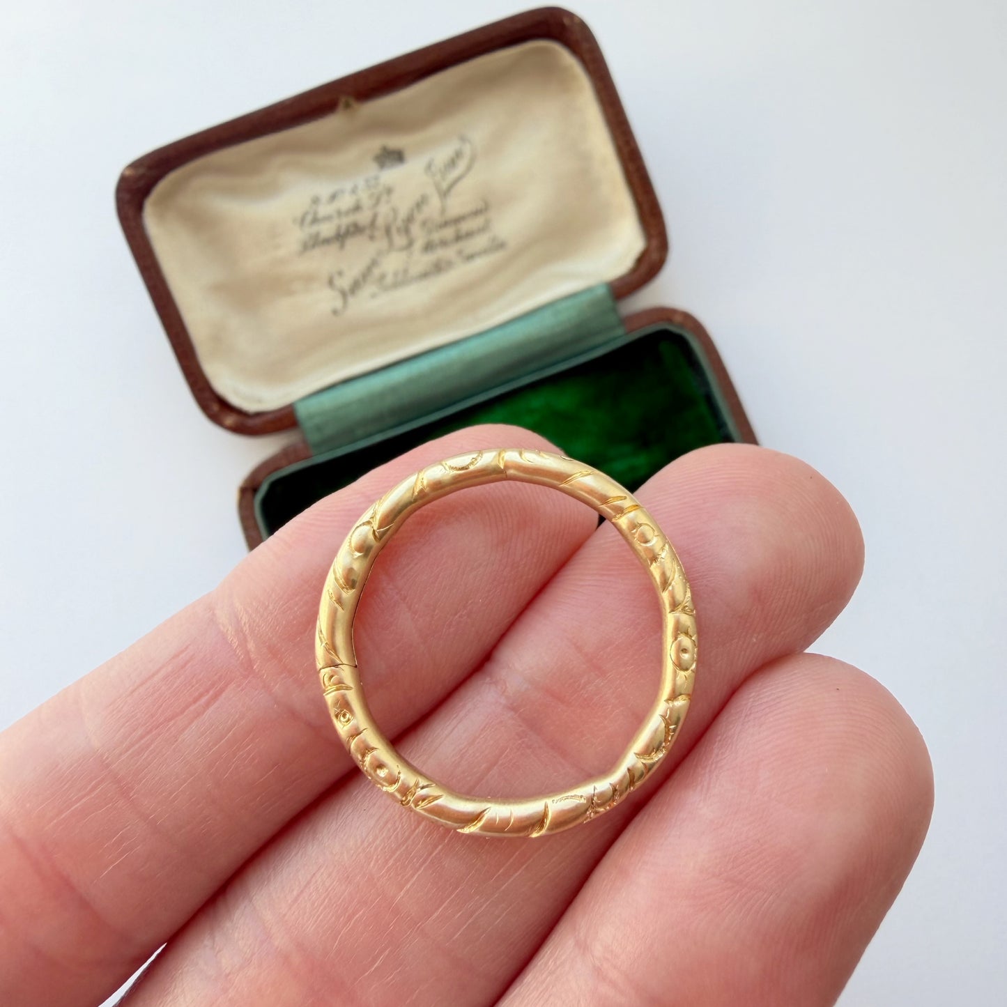 Antique 13.5ct gold Georgian split ring