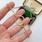 Antique 13.5ct gold Georgian split ring