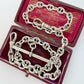 Antique Sterling Silver mariner link Albert chain