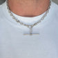 Antique Sterling Silver mariner link Albert chain