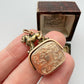 Victorian 9ct gold & carnelian lion fob