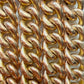 Antique 9ct rosy gold Albert/watch chain