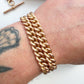 Antique 9ct rosy gold Albert/watch chain