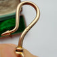 Victorian 9ct gold shepherd's hook charm