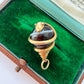 Victorian 18ct gold & banded agate snake charm