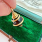 Victorian 18ct gold & banded agate snake charm