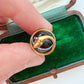 Victorian 18ct gold & banded agate snake charm