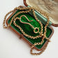 Victorian 9ct gold shepherd's hook charm