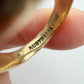 Vintage/antique base metal ship signet ring