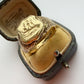 Vintage/antique base metal ship signet ring