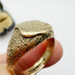Vintage/antique base metal ship signet ring