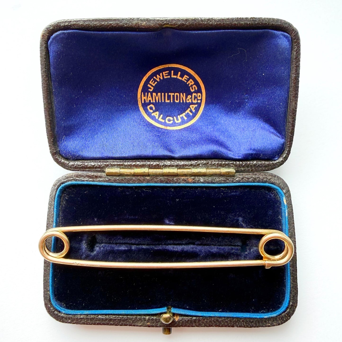 Vintage 14ct gold Tiffany & Co. safety pin
