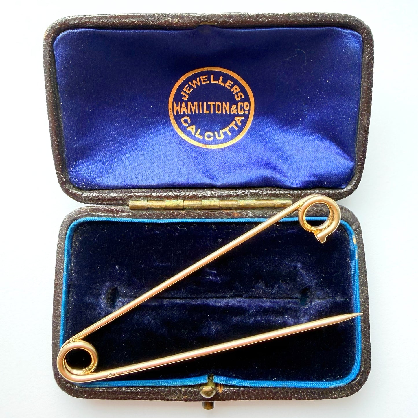 Vintage 14ct gold Tiffany & Co. safety pin