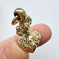 Vintage 9ct gold & bloodstone heart fob