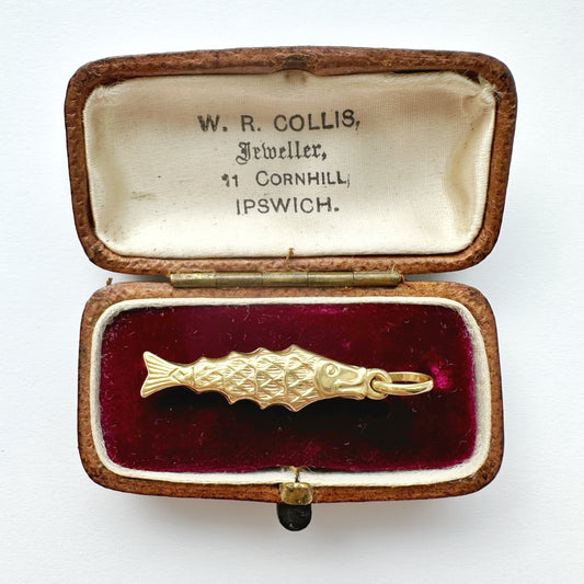 Vintage 9ct gold fish charm